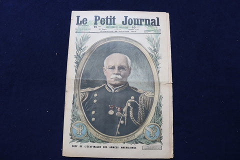 1917 JULY 22 LE PETIT JOURNAL SUPPLEMENT ILLUSTRE MAGAZINE - GEN. SCOTT- NP 8813