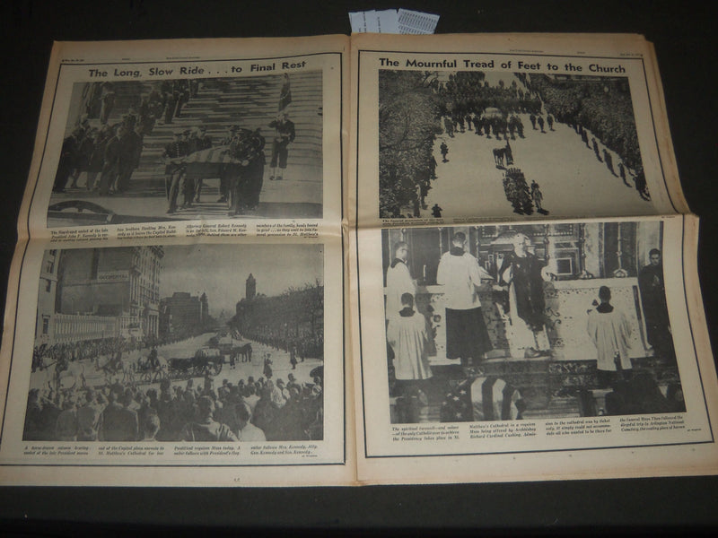 1963 NOV 25 NEW YORK JOURNAL AMERICAN - THE NATION STOOD STILL - JFK - NP 2397