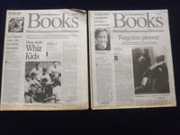 1997-1998 THE PHILADELPHIA INQUIRER SUNDAY BOOKS SECTION - LOT OF 14 - NP 6219