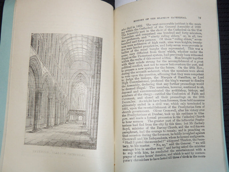 1904 HISTORY OF THE CATHEDRAL CHURCH BOOK - GLASGOW - 12TH EDITION - J 9520