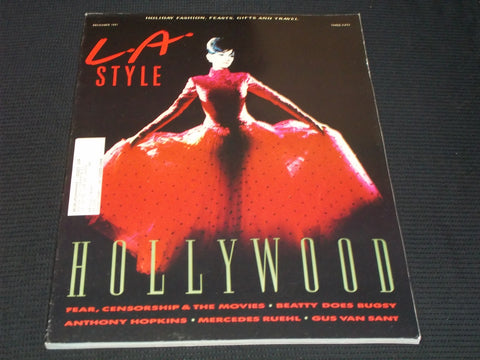1991 DECEMBER L.A. STYLE MAGAZINE - HOLLYWOOD FRONT COVER - E 20197