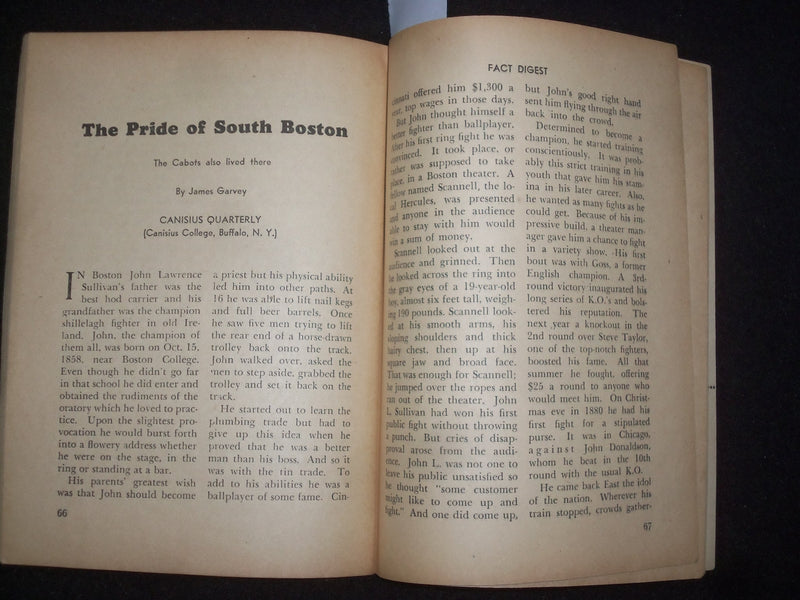 1942 SEPTEMBER FACT DIGEST MAGAZINE - ENTERTAINING/INSTRUCTIVE ARTICLES - J 9991