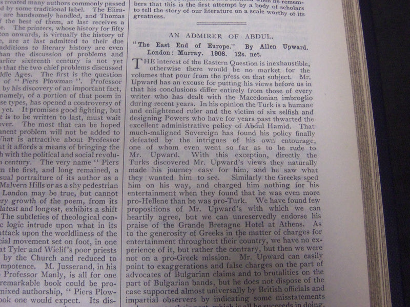 1909 SATURDAY REVIEW 2 BOUND VOLUMES - COMPLETE YR- PUBLISHED IN LONDON - R 1093