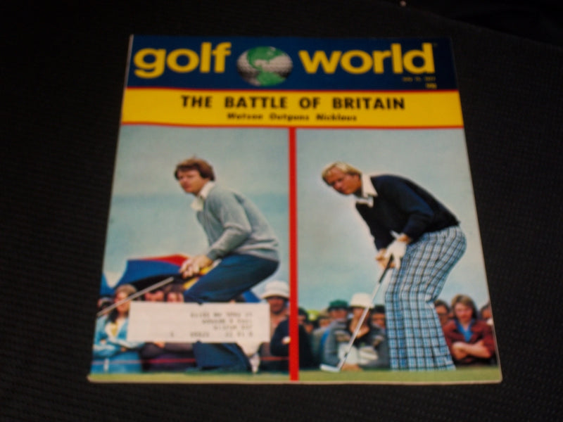 1977 JULY 15 GOLF WORLD MAGAZINE - WATSON & NICKLAUS FRONT COVER - E 6592