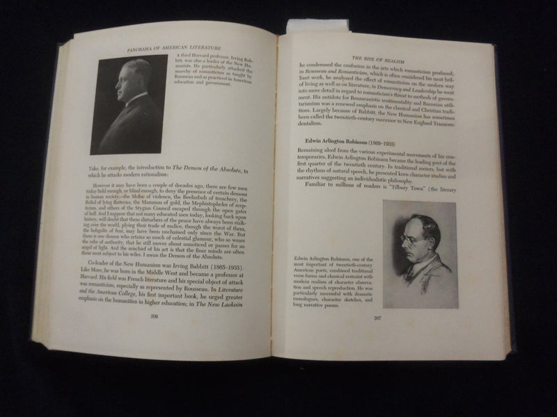 1947 PANORAMA OF AMERICAN LITERATURE HARDCOVER BOOK BY W. TASKER WITHAM- KD 8302