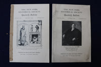 1941-1944 N.Y. HISTORICAL SOCIETY QUARTLY BULLETIN-SOFTCOVER - LOT OF 4 - K 1366