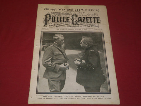 1917 AUGUST 11 THE NATIONAL POLICE GAZETTE MAGAZINE - BENNY LEONARD - B 5938
