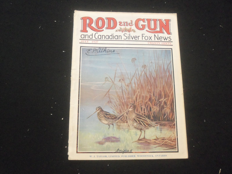 1927 JULY ROD AND GUN MAGAZINE - NICE COVER, ARTICLES & PHOTOS - SP 6377E