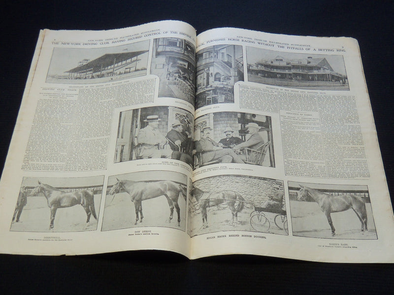 1902 JULY 6 NEW YORK TRIBUNE ILLUSTRATED SUPPLEMENT AMERICAN IN ENGLAND- NP 9009