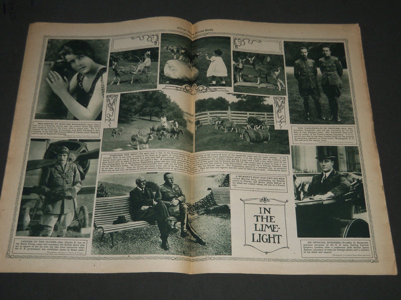 1918 SEPT 1 CHICAGO SUNDAY TRIBUNE ROTO SECTION - PRESIDENT WILSON - NP 2575
