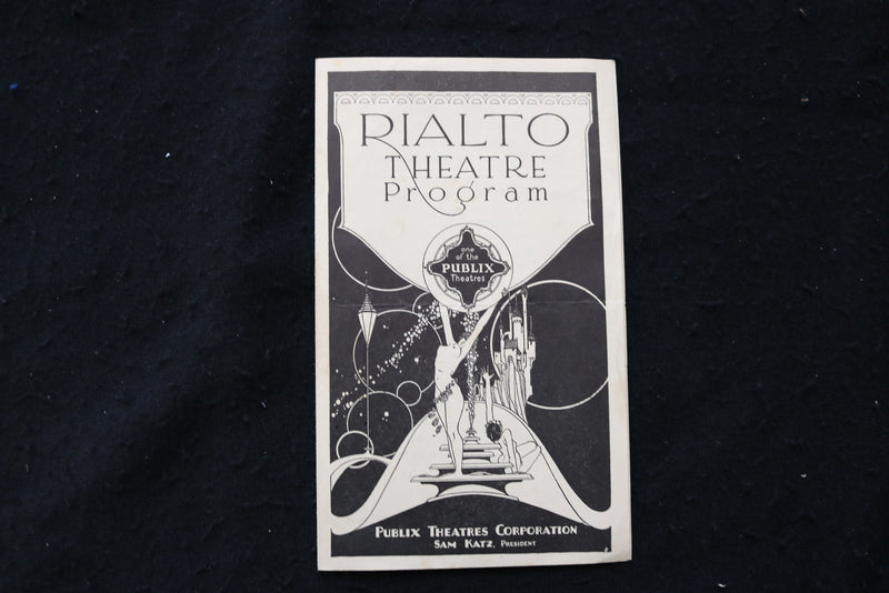 1928 MARCH 17 RIALTO THEATRE PROGRAM - GARY COOPER - K 1848