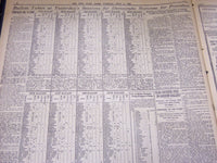 1924 JULY 8 NEW YORK TIMES - PRESIDENT'S SON 16 DIES, SMITH AHEAD - NT 5075