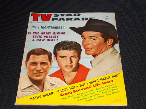 1959 FEBRUARY TV STAR PARADE MAGAZINE - JAMES GARNER STEVENS & NELSON - E 12266