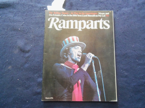 1970 MARCH RAMPARTS MAGAZINE - MICK JAGGER COVER - THE ROLLING STONES - SP 5746O