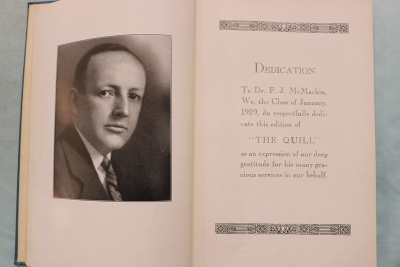 1929 JANUARY THE QUILL LINCOLN HIGH SCHOOL YEARBOOK - JERSEY CITY, NJ - YB 3584