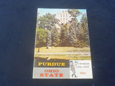 1967 OCTOBER 14 FOOTBALL PROGRAM - OHIO STATE UNIV VS PURDUE UNIV - SP 9337B