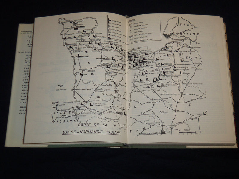 1967 NORMANDIE ROMANE LA BASSE NORMANDIE HARDCOVER BOOK - KD 4670M