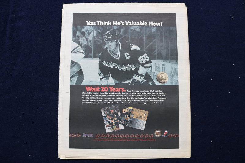 1994 OCTOBER 14 THE HOCKEY NEWS NEWSPAPER - THE NO HOCKEY LEAGUE COVER - NP 8720
