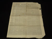 1865 APRIL 5 THE HOME WEEKLY NEWSPAPER - BULLETIN FROM LINCOLN - NP 8991