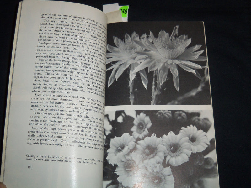 1964 ORGAN PIPE CACTUS NATIONAL MONUMENT BOOK - ARIZONA - J 8978