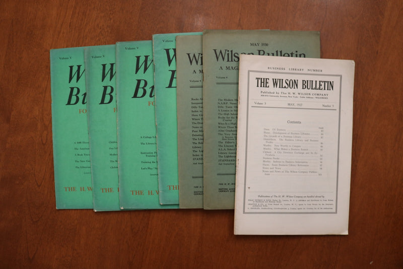 1927-1939 THE WILSON BULLETIN LIBRARIAN MAGAZINE - LOT OF 54 - O 3928
