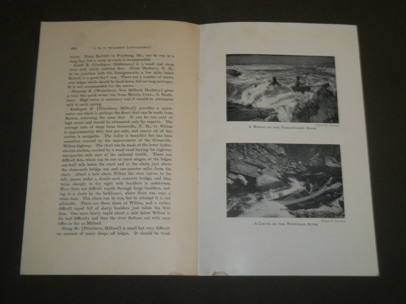 1931 QUICK-WATER CANOE RUNS NEAR BOSTON BOOK BY THOMAS D. CABOT - J 4778