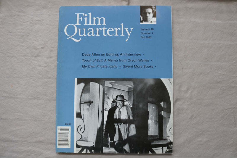 1992 FALL FILM QUARTERLY MAGAZINE - ORSON WELLES COVER - E 26779