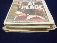 2005 POPE JOHN PAUL'S DEATH IINEWSPAPER LOT OF 5 DIFFERENT - NP 1874