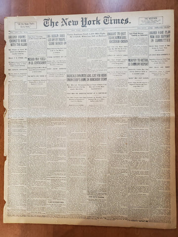 1921 JANUARY 17 NEW YORK TIMES - COMMISSIONER ENRIGHT TO QUIT TODAY - NT 8096