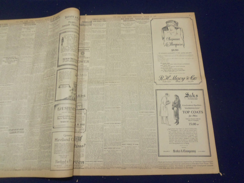 1922 MARCH 15 NEW YORK TIMES - SHOT BY HIS FRIEND TESTING STEEL VEST - NT 8316