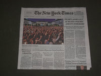2017 JULY 20 NEW YORK TIMES - TRUMP LASHES OUT AT RUSSIA INQUIRY AND OVERSEERS
