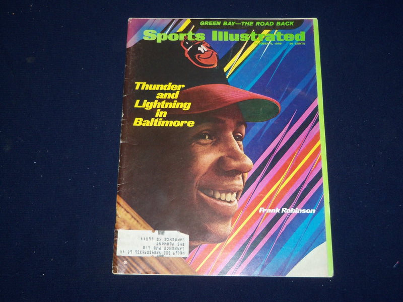 1969 OCTOBER 6 SPORTS ILLUSTRATED MAGAZINE - FRANK ROBINSON COVER - SP 9643