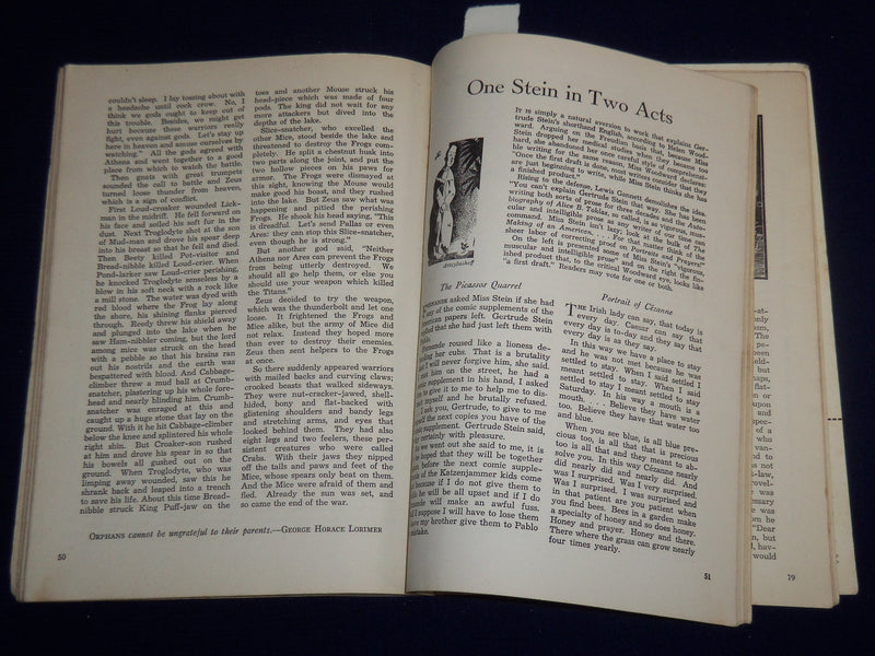 1935 JANUARY GOLDEN BOOK MAGAZINE - MANN - PIRANDELLO - ST 3367D