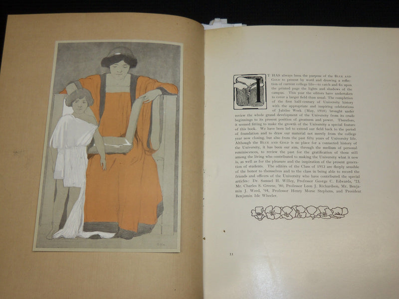 1912 BLUE & GOLD UNIVERSITY OF CALIFORNIA YEARBOOK - NICE PHOTOS - YB 661