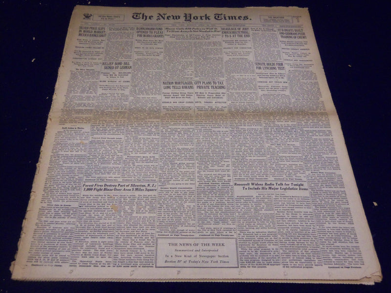 1935 APR 28 NEW YORK TIMES - DEADLOCK OF JURY ENDS SCHULTZ TRIAL - NT 1957