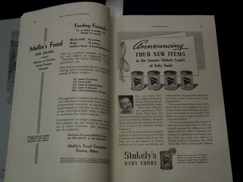 1937-1938 THE JOURNAL OF PEDIATRICS LOT OF 2 ISSUES - K 2627
