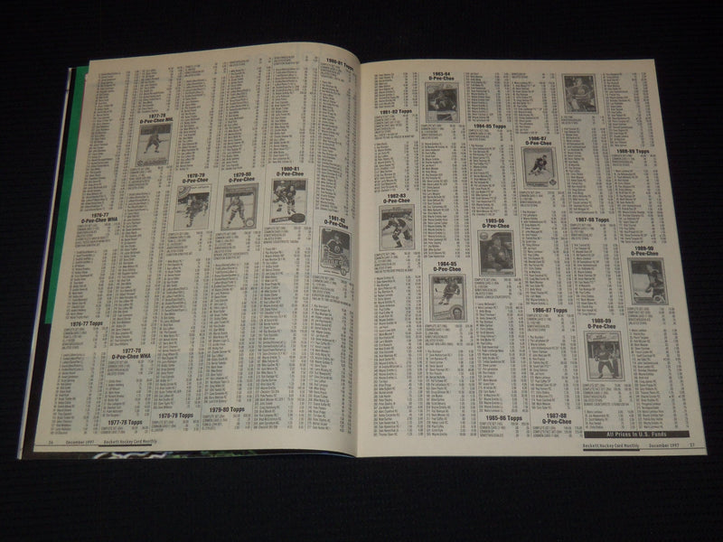 1997 DECEMBER BECKETT HOCKEY CARD MONTHLY MAGAZINE - PRICE GUIDE - F 254T