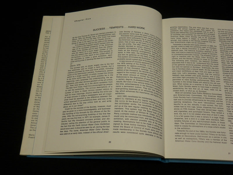 1969 THE AMERICAN WATERCOLOR SOCIETY HARDCOVER BOOK BY RALPH FABRI - R 727O