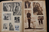1930'S MOVIE STARS SCRAPBOOK - GINGER ROGERS - MYRNA LOY-DEANNA DURBIN - E 24887