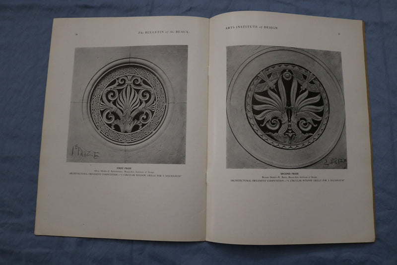 1929 SEP THE BULLETIN OF THE BEAUX-ARTS INSTITUTE OF DESIGN MAGAZINE - ST 5508D