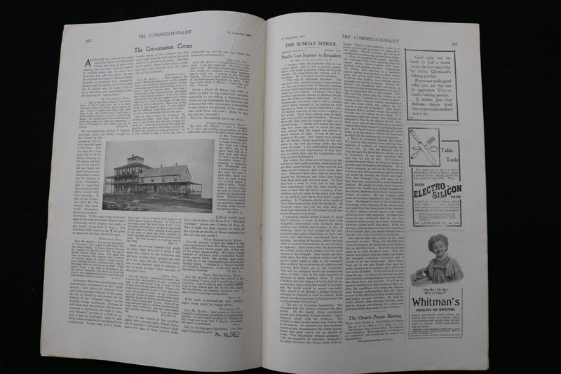 1897 SEP 23 THE CONGREGATIONALIST MAGAZINE -DANIEL FISKE-FRANKLIN AYER - K 2346