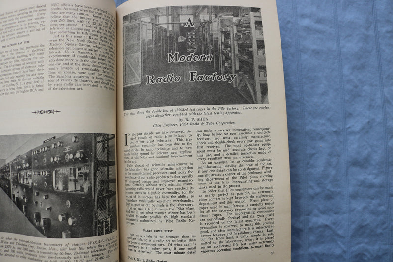 1931 FALL RADIO DESIGN SOFTCOVER HANDBOOK - PILOT ALL-WAVE - K 322