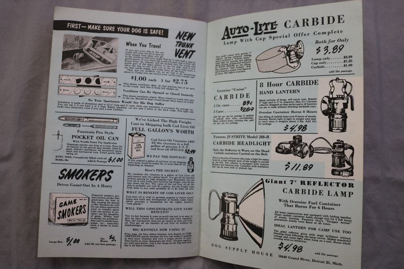 1950'S SPORTSMEN'S CATALOG - DOG SUPPLY HOUSE - K 3448