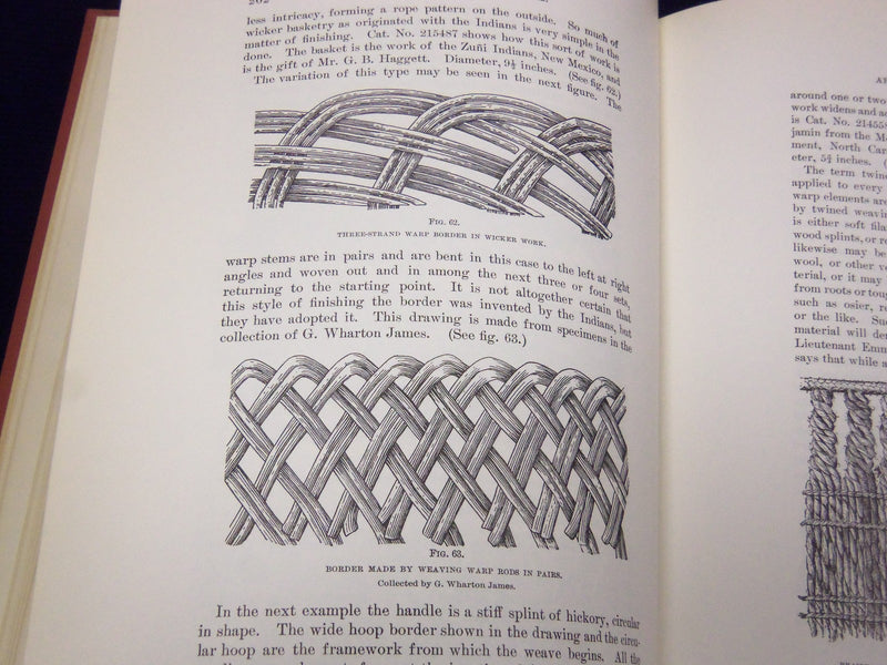 1970 ABORIGINAL INDIAN BASKETRY BY OTIS MASON BOOK - FIRST PRINTING - KD 3430