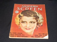 1932 MAY MODERN SCREEN MAGAZINE - IRENE DUNNE FRONT COVER - E 14508