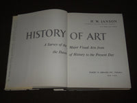1966 HISTORY OF ART SURVEY OF THE MAJOR VISUAL ARTS BOOK BY H. W. JANSON - D 164