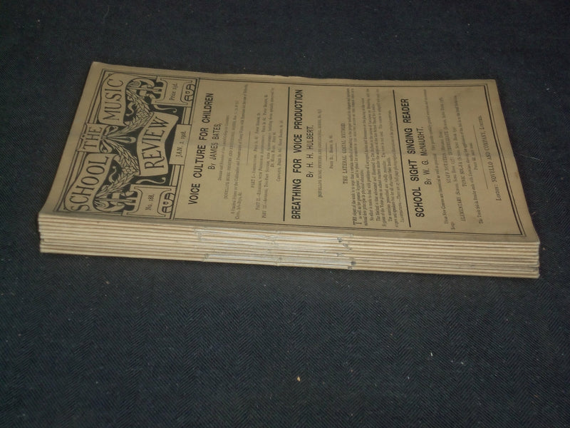 1908-1909 THE SCHOOL MUSIC REVIEW MAGAZINE - LOT OF 11 - O 2440O
