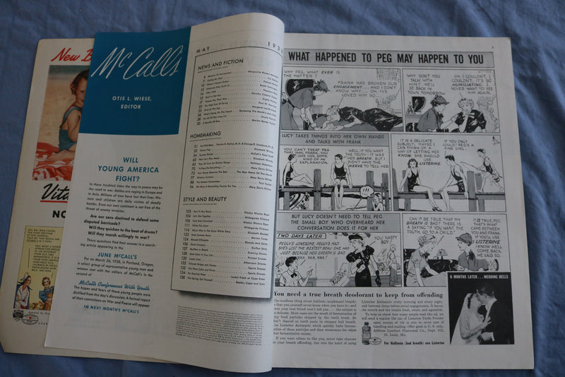 1938 MAY MCCALL'S MAGAZINE - JAY GELZER - FRANCES BOLTON - SP 4785W