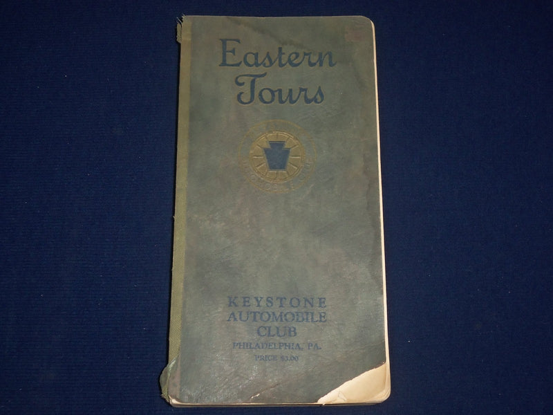 1926 EASTERN TOURS KEYSTONE AUTO CLUB PHILADELPHIA PA GUIDE W/ MAP - J 1878