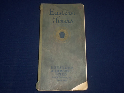 1926 EASTERN TOURS KEYSTONE AUTO CLUB PHILADELPHIA PA GUIDE W/ MAP - J 1878
